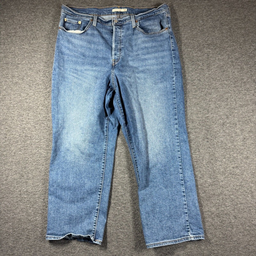 Levi's Ribcage Straight Jeans Womens Size 18W Ankle